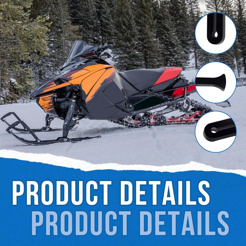 SeDeplacer 10Pcs 5410970 Windshield Rubber Strap O-Rings Compatible with Ski Doo, Y-amaha, P-olaris and Arctic Cat, Fits for Windshield Tab at Least 1-1/2" Long, Replace 570023800, 8K4-77223-00 - Image 5